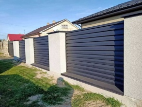 Забор жалюзи 55 метров фото недорого под ключ