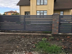 Забор жалюзи 72 метра фото в Калининеце