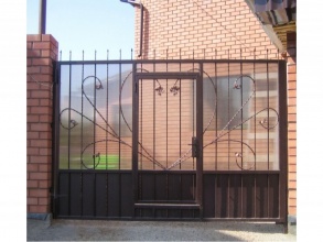 Кованые заборы с поликарбонатом 80 метров фото в Калининеце