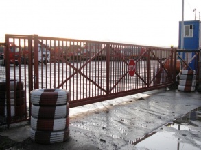 Решетчатые ворота откатные - пример 12 фото в Калининеце