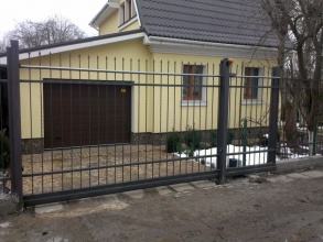 Решетчатые откатные ворота - пример 14 фото цена под ключ